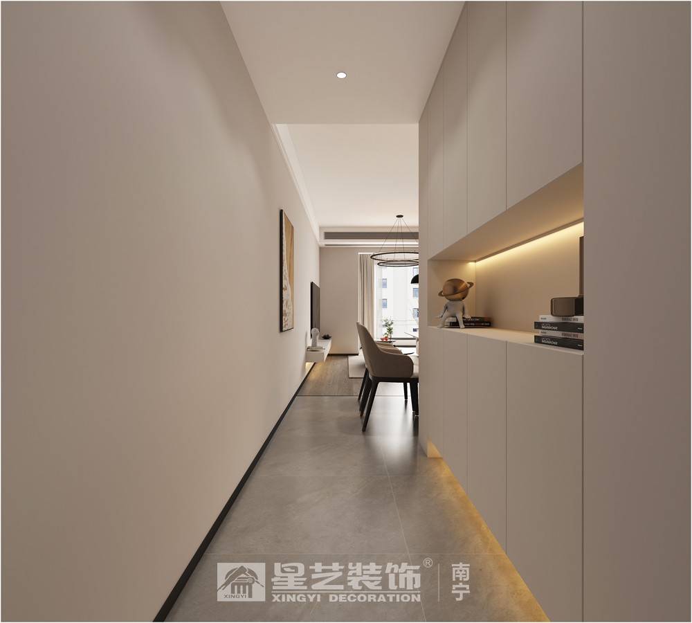 保利領(lǐng)譽(yù)府90平現(xiàn)代簡(jiǎn)約入戶(hù)裝修效果